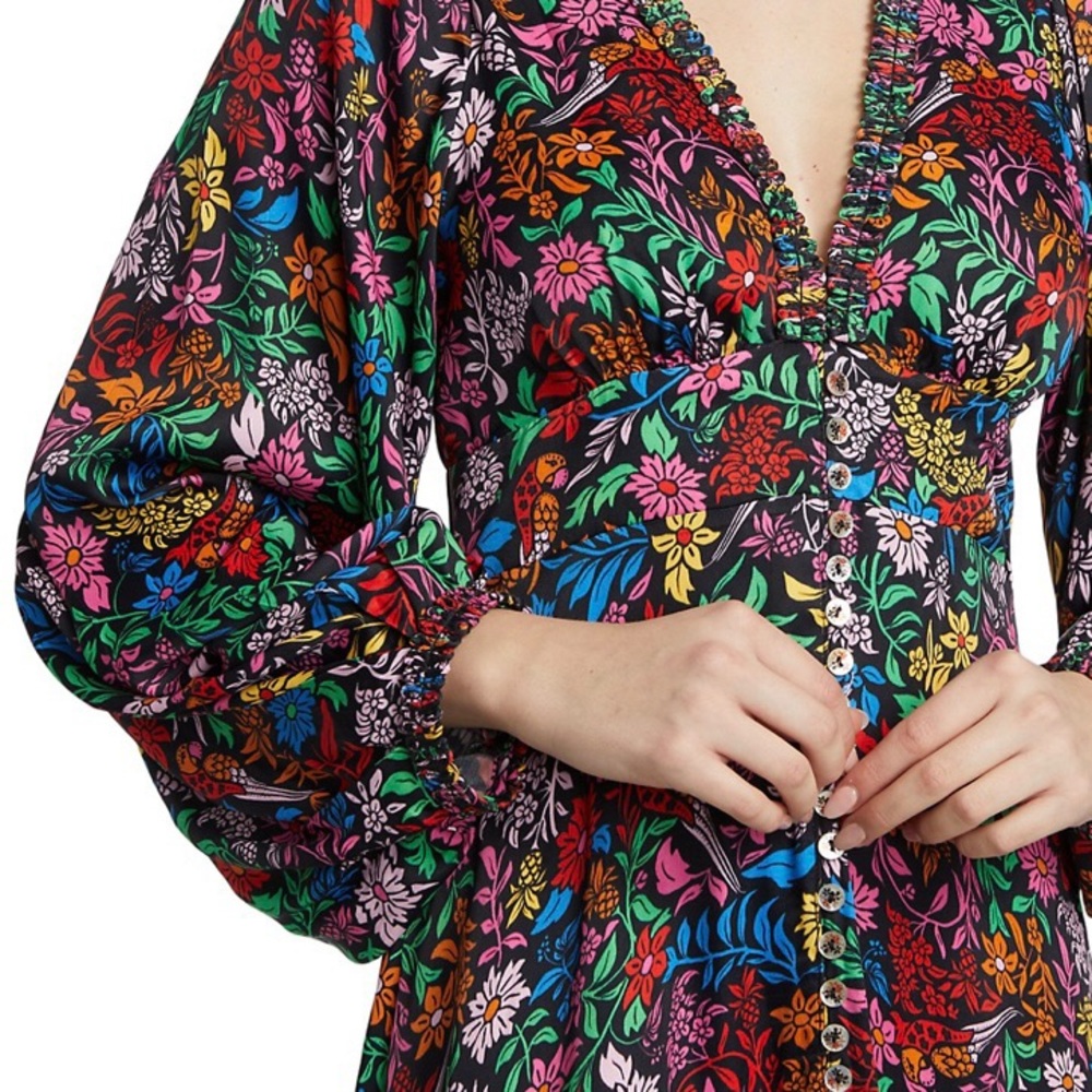 Farm Rio Tropical Garden Midi Dress